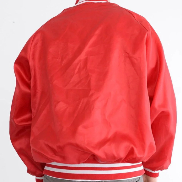 Vintage West Ark made in U.S.A. Citgo  Motor oil Red Button Up Varsity Jacket - Picture 3 of 15